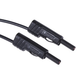 1 pcs - Hirschmann Test & Measurement, 16A, 30 V ac, 60V dc, Black, 1m Lead Length