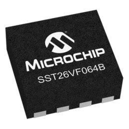 480 pcs - Microchip 64Mbit SPI Flash Memory 8-Pin WDFN, SST26VF064B-104I/MN