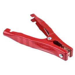 1 pcs - Mueller Electric Crocodile Clip, Copper Contact, 200A, Red