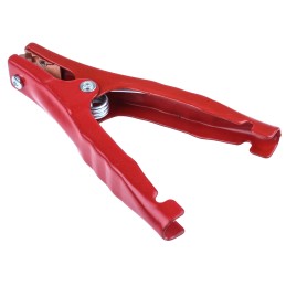 1 pcs - Mueller Electric Crocodile Clip, Copper Contact, 200A, Red