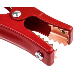 1 pcs - Mueller Electric Crocodile Clip, Copper Contact, 200A, Red