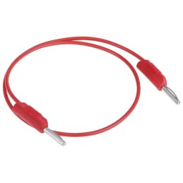 1 pcs - RS PRO 4 mm Test Probe Lead, 2.5A, 50V ac, Red, 500mm Lead Length