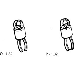 100 pcs - Vero Technologies 1.32mm Yellow Terminal Post