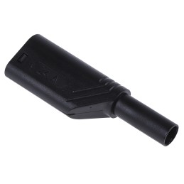 200 pcs - Hirschmann Test & Measurement Black Male Banana Plug, 4 mm Connector, Screw Termination, 16A, 1000V, Nickel Plating