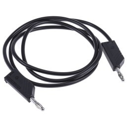 200 pcs - Hirschmann Test & Measurement Test lead, 32A, 60V dc, Black, 1m Lead Length