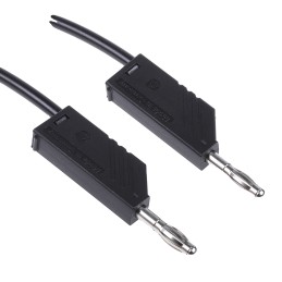 200 pcs - Hirschmann Test & Measurement, 16A, 60V dc, Black, 1m Lead Length