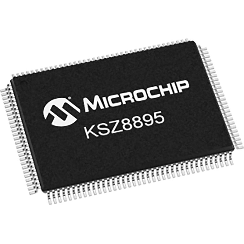 66 pcs - Microchip KSZ8895MQXCA, Ethernet Switch IC, 10/100Mbps MII, 3.3 V, 128-Pin PQFP