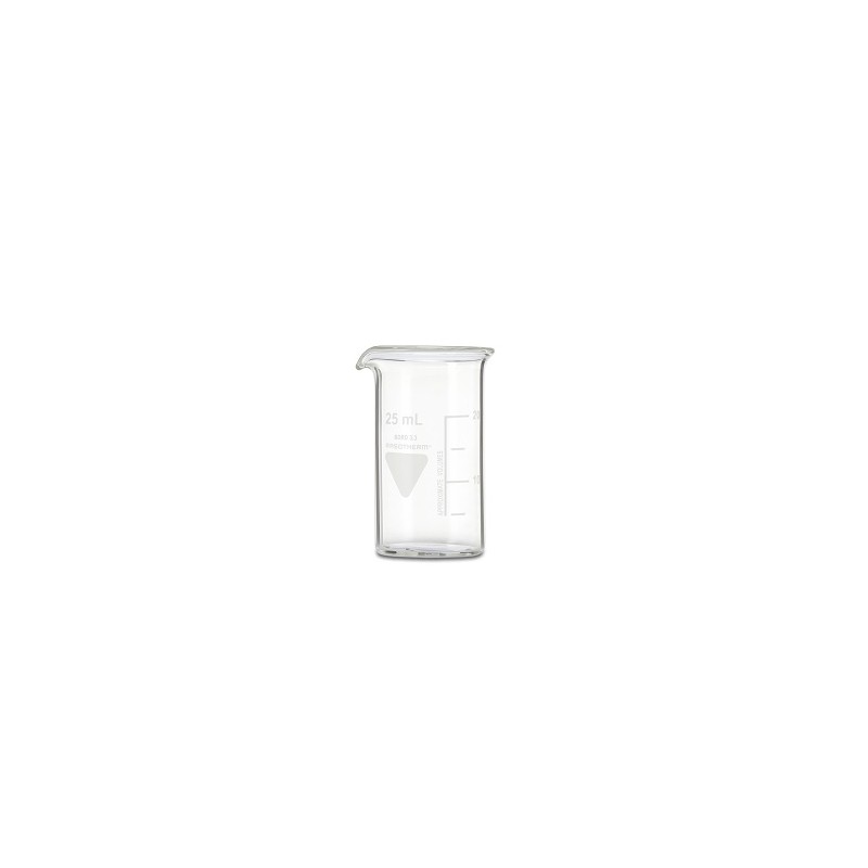 10 pcs - RS PRO Borosilicate Glass 25ml Beaker