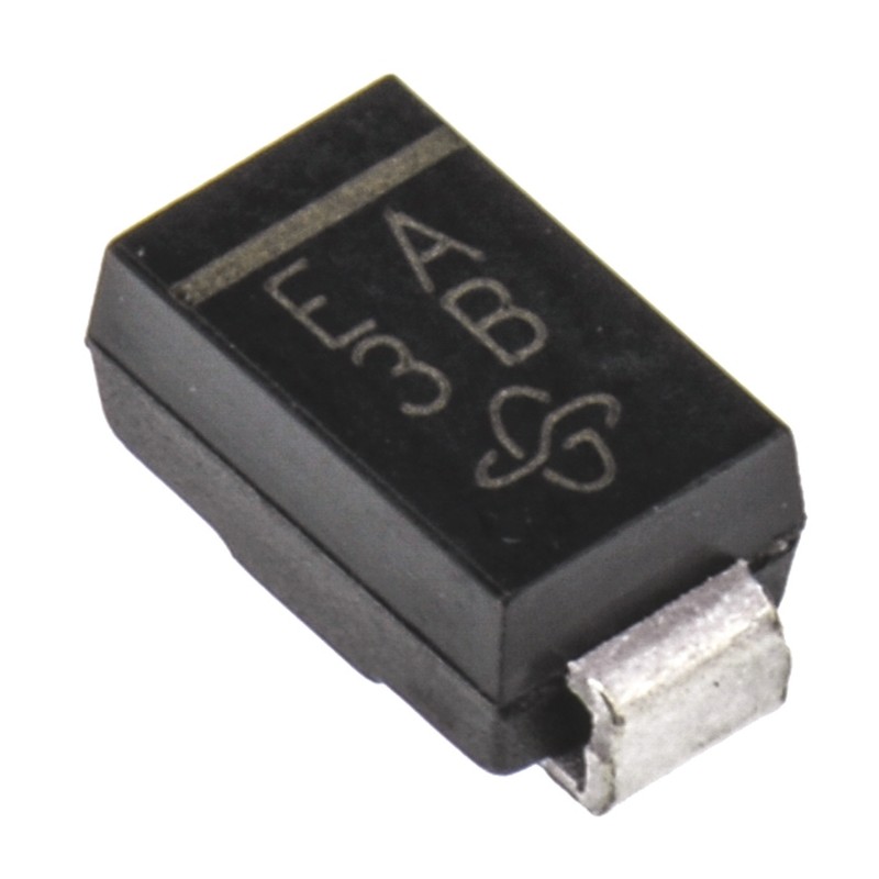 10 pcs - Vishay 50V 1A, Ultrafast Rectifiers Diode, 2-Pin DO-214AC ES1A-E3/5AT