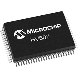 66 pcs - Microchip HV507PG-G 64-stage Surface Mount Shift Register CMOS, 80-Pin PQFN