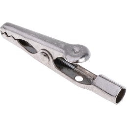 10 pcs - Mueller Electric Crocodile Clip, Nickel-Plated Steel Contact, 5A