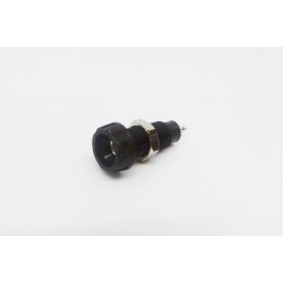 10 pcs - RS PRO Black Female Banana Socket, Solder Termination, 10A, 50V, Silver Plating