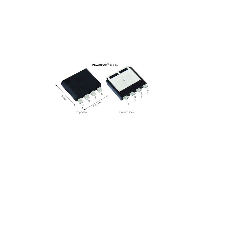 50 pcs - P-Channel MOSFET, 226 A, 40 V, 4-Pin PowerPAK 8 x 8L Vishay SQJQ141EL-T1_GE3