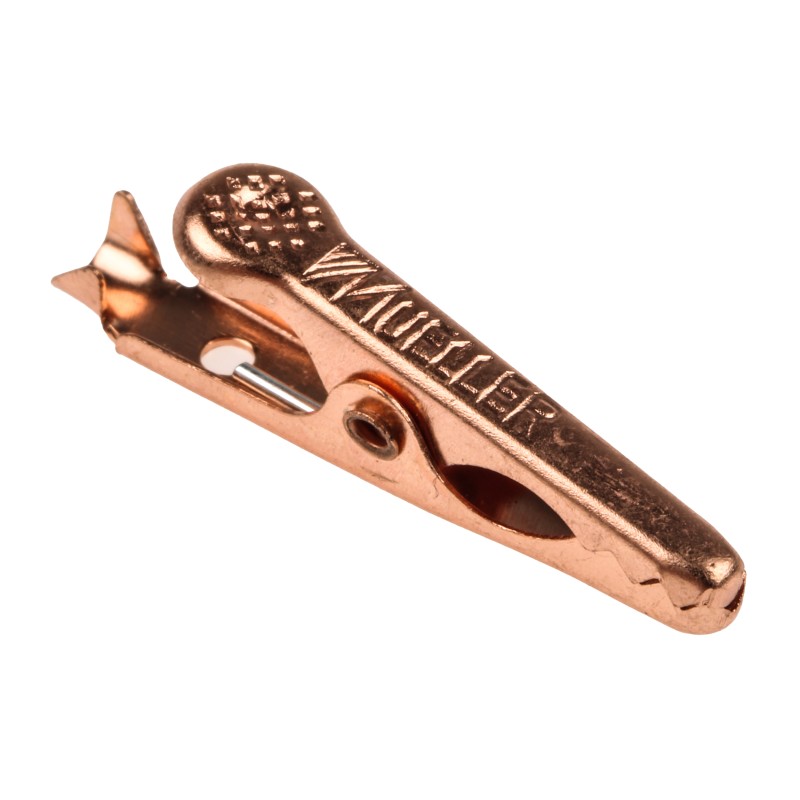 10 pcs - Mueller Electric Crocodile Clip, Copper Contact, 5A