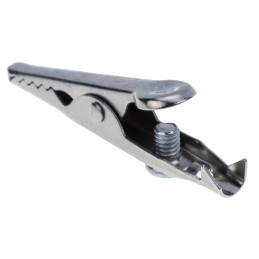 10 pcs - Mueller Electric Crocodile Clip, Nickel-Plated Steel Contact, 5A