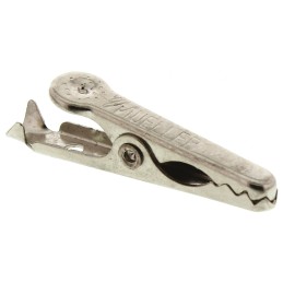 10 pcs - Mueller Electric Crocodile Clip, Nickel-Plated Steel, Steel Contact, 5A