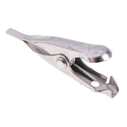 10 pcs - Mueller Electric Crocodile Clip, Nickel-Plated Steel, Steel Contact, 5A