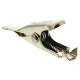 10 pcs - Mueller Electric Crocodile Clip, Nickel-Plated Steel, Steel Contact, 5A