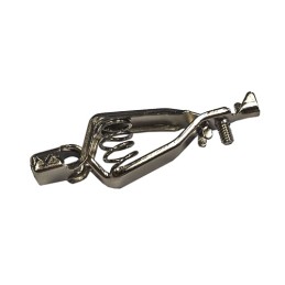 10 pcs - RS PRO Crocodile Clip, Nickel Plated Contact, 10A, Silver