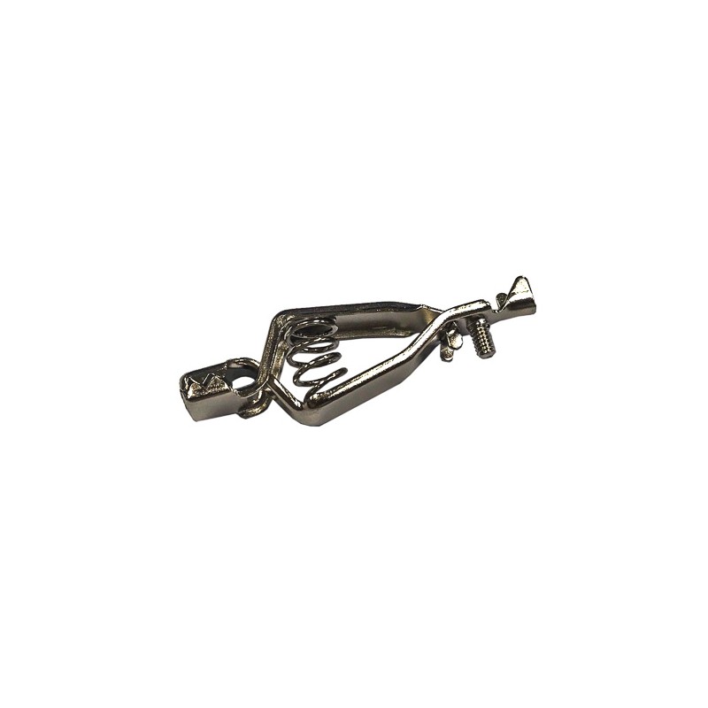 10 pcs - RS PRO Crocodile Clip, Nickel Plated Contact, 10A, Silver