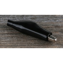 10 pcs - RS PRO Crocodile Clip, Nickel-Plated Steel Contact, 5A, Black