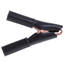 10 pcs - Mueller Electric Crocodile Clip, Copper-Plated Steel Contact, 50A, Black