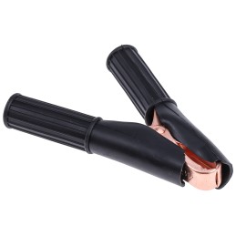 10 pcs - Mueller Electric Crocodile Clip, Copper-Plated Steel Contact, 50A, Black