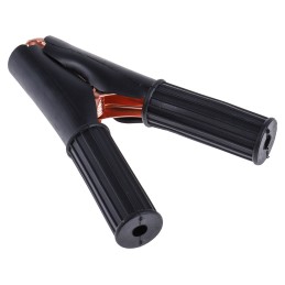 10 pcs - Mueller Electric Crocodile Clip, Copper-Plated Steel Contact, 50A, Black