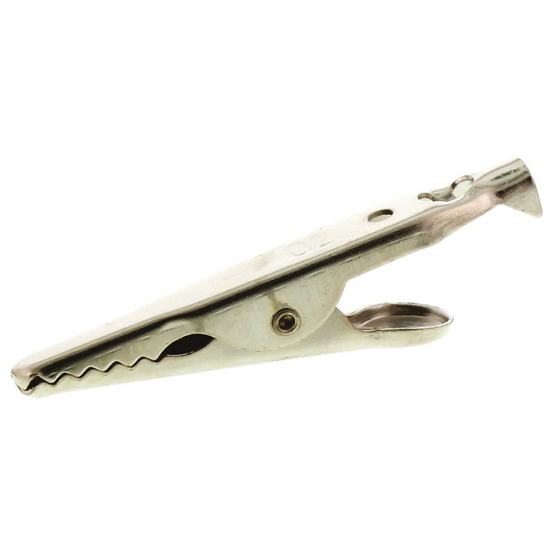 10 pcs - Mueller Electric Crocodile Clip, Nickel-Plated Steel Contact, 5A