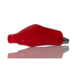 10 pcs - RS PRO Crocodile Clip, Nickel-Plated Steel Contact, 5A, Red