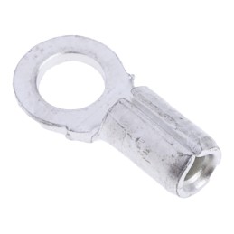 100 pcs - RS PRO Uninsulated Crimp Ring Terminal, M3 Stud Size, 0.5mm² to 1.5mm² Wire Size