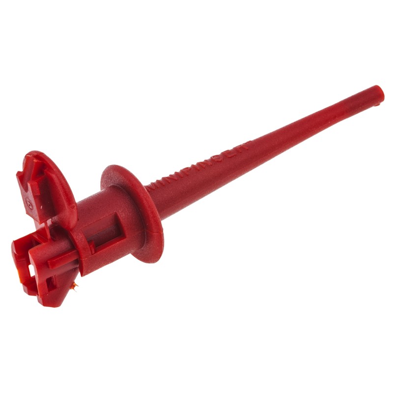 2 pcs - Fluke Red Mini Test Clip, 5A Rating, 2.79mm Tip Size