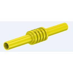 2 pcs - Staubli Yellow, Female Banana Coupler With Brass contacts