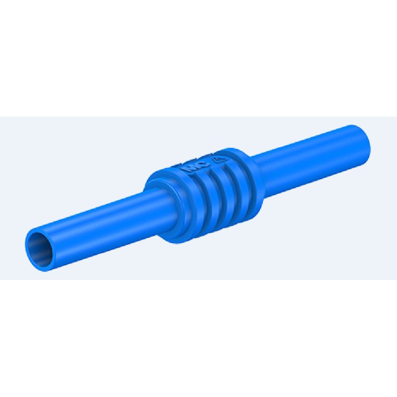 2 pcs - Staubli Blue, Female Banana Coupler With Brass contacts