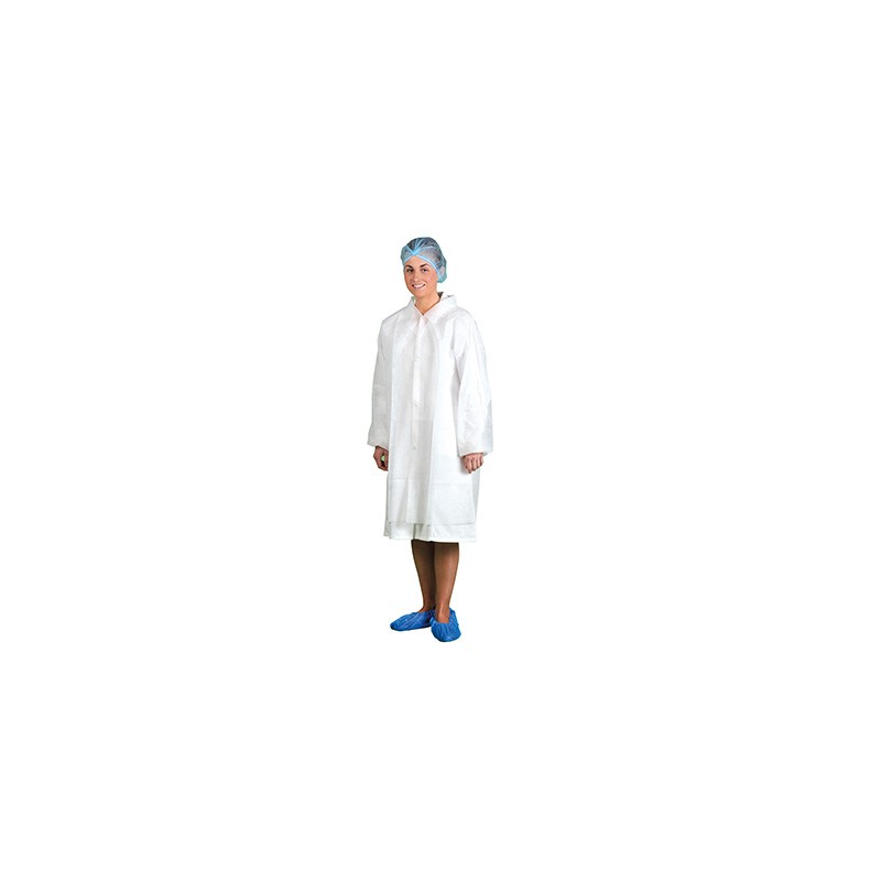 200 pcs - Portwest White Unisex White Lab Coat, M