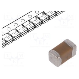 100 pcs x KEMET - C0402C104K4RACAUTO - Capacitor: ceramic, MLCC, 100nF, 16V, X7R, ±10%, SMD, 0402