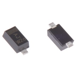 100 pcs - Nexperia 40V 120mA, Schottky Diode, 2-Pin SOD-123F BAS40H,115