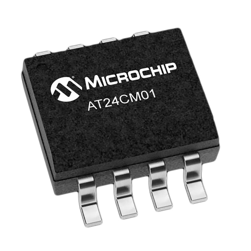 100 pcs - Microchip AT24CM01-SSHM-B, 1Mbit EEPROM Memory Chip, 550ns 8-Pin SOIC-8 Serial-2 Wire, Serial-I2C