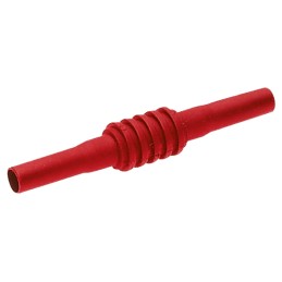5 pcs - Staubli Red, Male Banana Coupler With Brass contacts and Nickel Plated