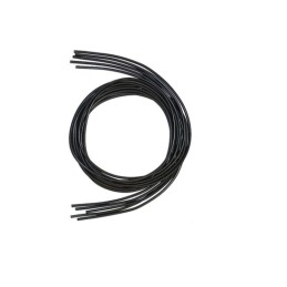 5 pcs - RS PRO Black 1 mm² Hook Up Wire, 1200mm, Silicone Insulation