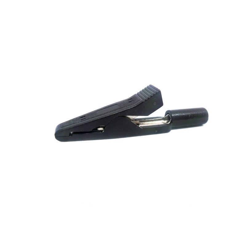 5 pcs - RS PRO Crocodile Clip, Nickel Plated Brass Contact, 8A, Black