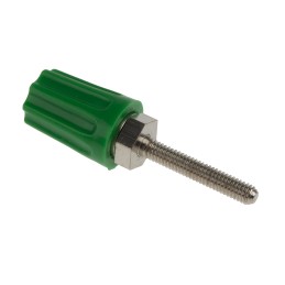 5 pcs - RS PRO 16A, Green Binding Post With Brass Contacts and Nickel Plated