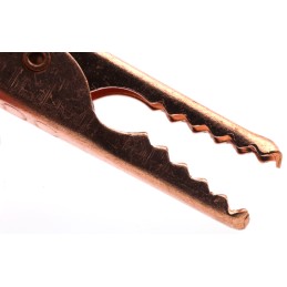 5 pcs - Mueller Electric Crocodile Clip 4 mm Connection, Copper Contact, 10A