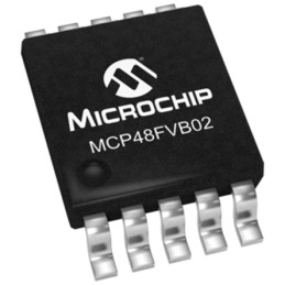 100 pcs - Microchip, DAC Dual 8 bit- 4.5LSB Serial (SPI), 10-Pin MSOP
