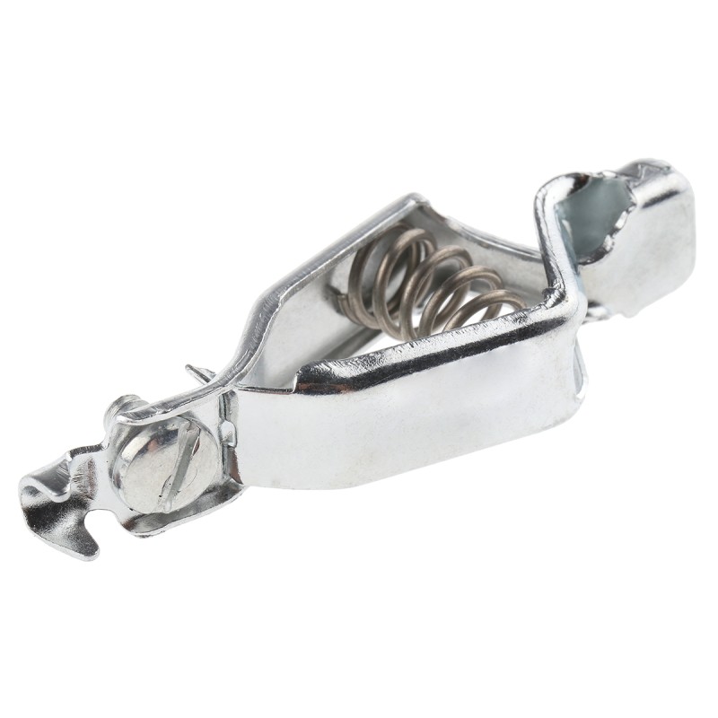 5 pcs - Mueller Electric Crocodile Clip, Steel Contact, 10A