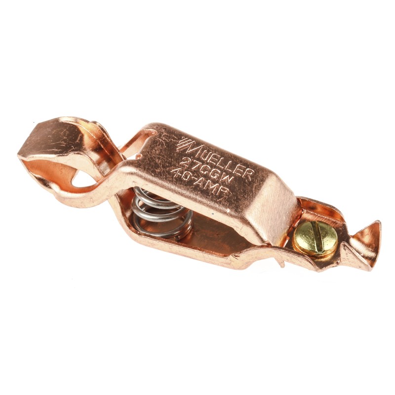 5 pcs - Mueller Electric Crocodile Clip, Copper Contact, 40A