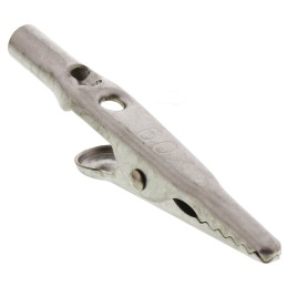 5 pcs - Mueller Electric Crocodile Clip 4 mm Connection, Stainless Steel Contact, 10A