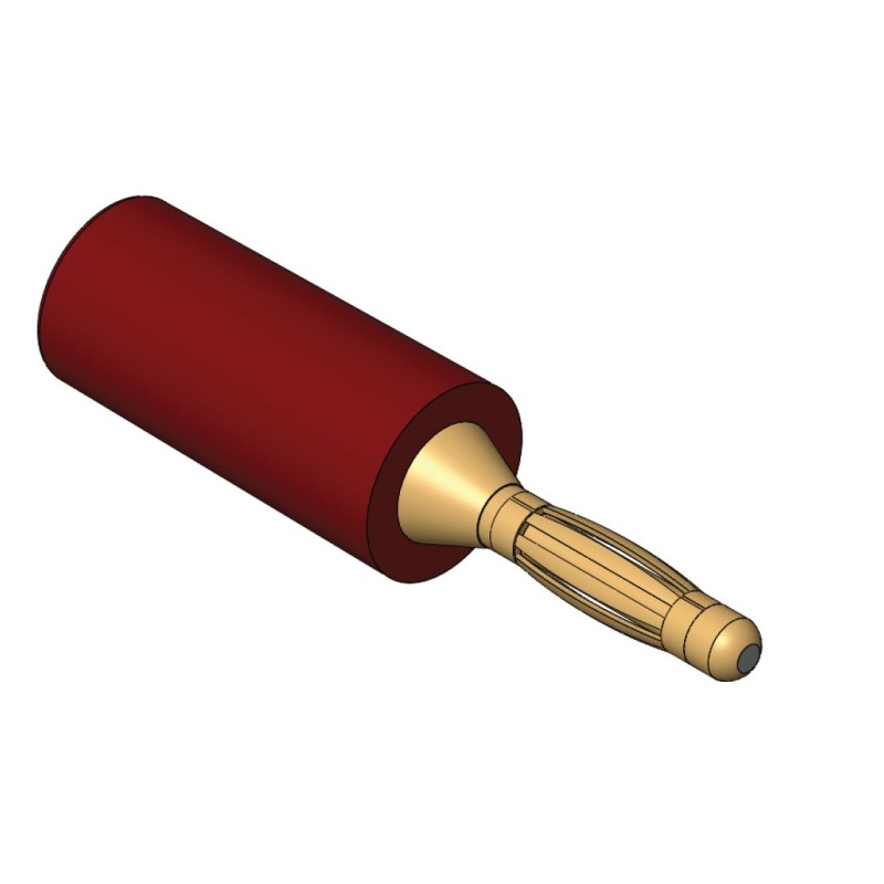 5 pcs - RS PRO Green Male Banana Connectors, Solder Termination, 8A, 50V, Nickel Plating