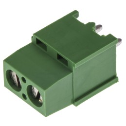5 pcs - TE Connectivity Buchanan Series PCB Terminal Block, 2-Contact, 5.08mm Pitch, Through Hole Mount, 1-Row, Screw