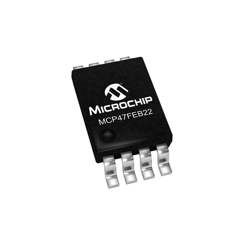 100 pcs - Microchip, DAC Dual 12 bit- 4.5LSB Serial (I2C), 8-Pin TSSOP